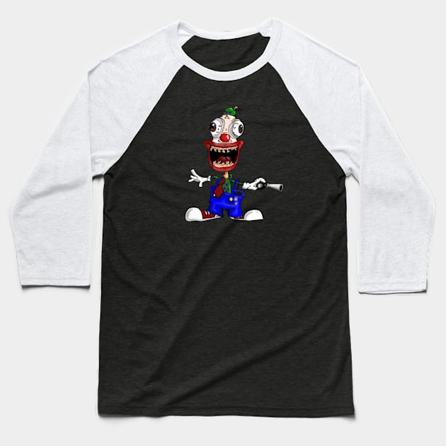 Clown'n around Baseball T-Shirt by rockinjoey